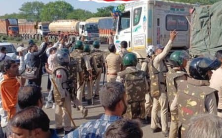 नीमच: ASI की कार से शिक्षक की मौत, नशे में होने का आरोप; हाईवे जाम