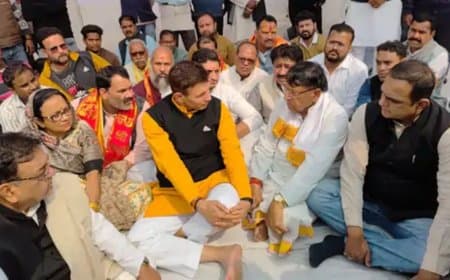 'सनातन परंपरा पर हमला' : शंकराचार्य के अपमान के विरोध में कांग्रेस का उपवास, जीतू पटवारी ने भाजपा को घेरा