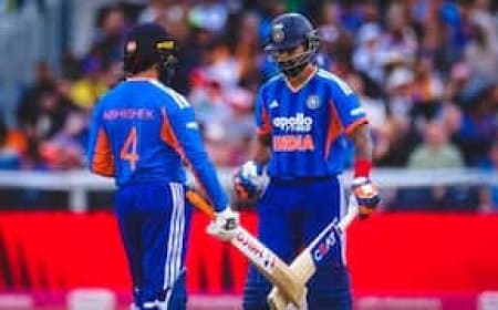 IND vs ENG 1st T20: मैच हुआ रद्द, अभिषेक शर्मा और श्रेयस अय्यर ने तोड़े कई बड़े रिकॉर्ड्स IND vs ENG 1st T20: मैच हुआ रद्द, अभिषेक शर्मा और श्रेयस अय्यर ने तोड़े कई बड़े रिकॉर्ड्स