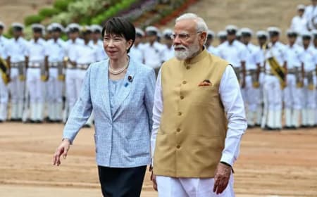 : जापान की प्रधानमंत्री सनाए तकाईची का भारत दौरा: राष्ट्रपति भवन में औपचारिक स्वागत, शिखर सम्मेलन पर नजर : जापान की प्रधानमंत्री सनाए तकाईची का भारत दौरा: राष्ट्रपति भवन में औपचारिक स्वागत, शिखर सम्मेलन पर नजर