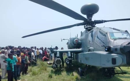 भारतीय वायुसेना के अपाचे की पंजाब में इमरजेंसी लैंडिंग