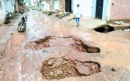 26.7 मिमी वर्षा में ही स्मार्ट सिटी सतना का हाल-बेहाल
