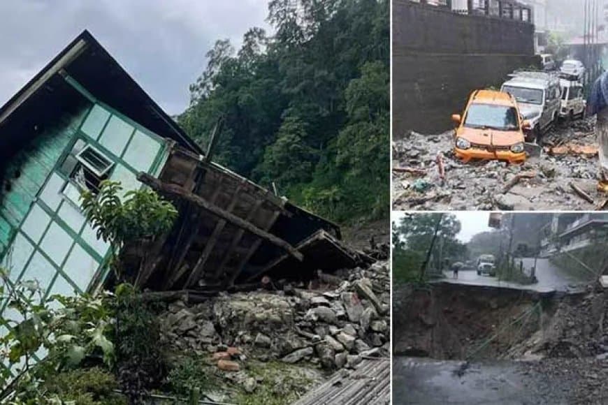 सिक्किम में भू-स्खलन, छह जवान लापता