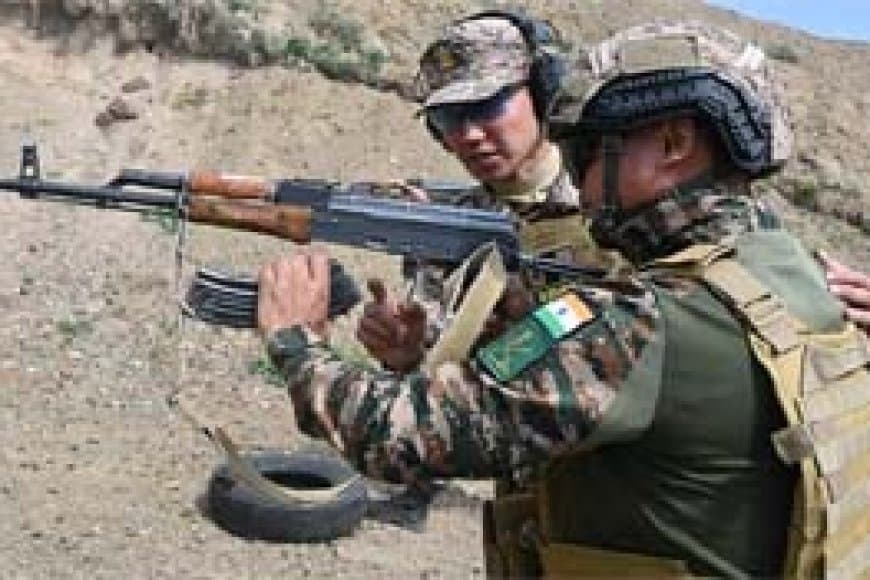 भारत-मंगोलिया की सेनाओं का संयुक्त अभ्यास जारी