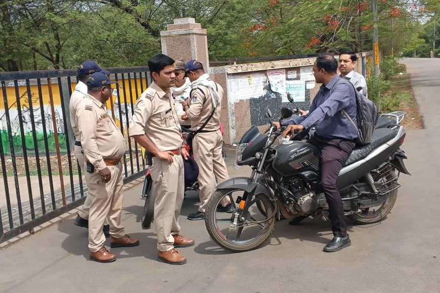47 वाहन चालकों से वसूला 14 हजार का जुर्माना