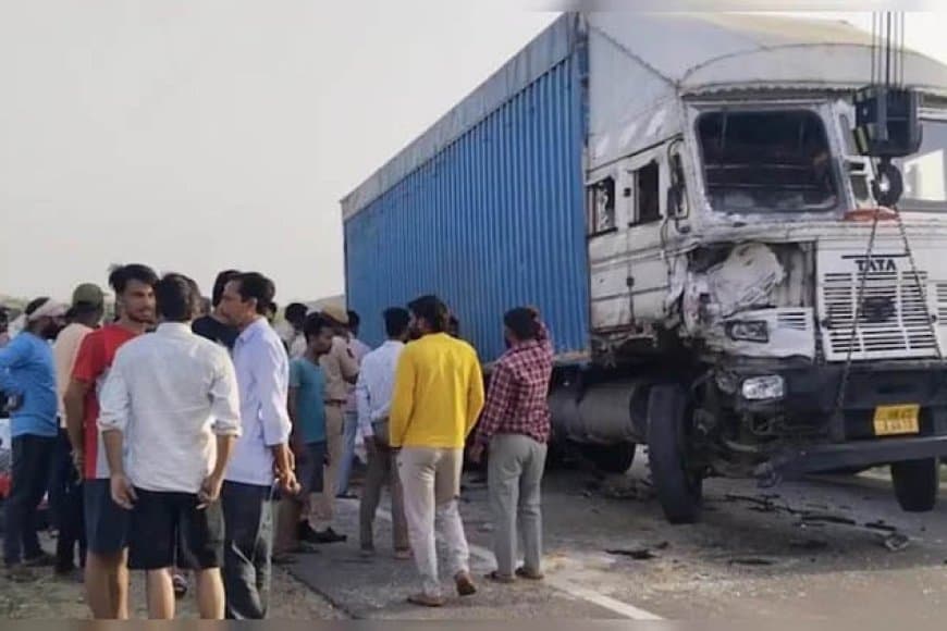 ट्रक-जीप की भिड़ंत, पांच लोगों की मौत