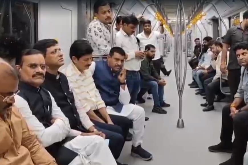 भाजपा प्रदेश अध्यक्ष ने किया मेट्रो सफर उठाया लुत्फ, वीडी बोले- विकसित हो रहे नए भारत की झलक दिखी यहां 