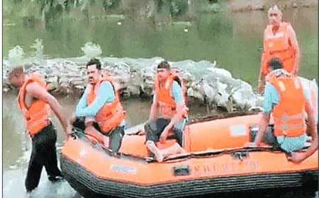 एयर फोर्स का जवान क्योटी जल प्रपात में डूबा