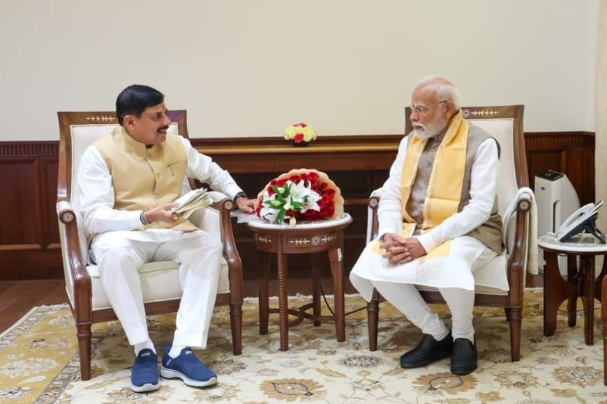 पीएम मोदी और गृहमंत्री शाह से मिले सीएम मोहन  