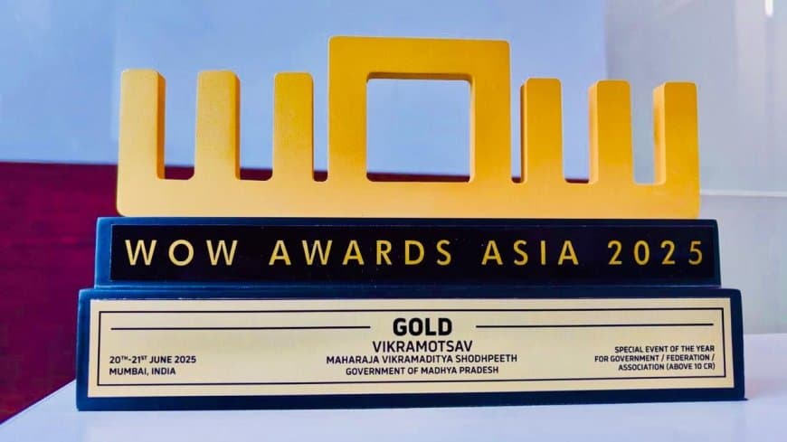 विक्रमोत्सव 2025 को मिला एशिया का 'WOW गोल्ड अवार्ड': सांस्कृतिक विरासत का सम्मान