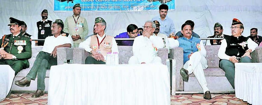 भारतीय सेना के शौर्य को नमन: रीवा में कारगिल विजय दिवस की 26वीं वर्षगांठ पर वीर नारियों, शहीद परिवारों और पूर्व सैनिकों का सम्मान