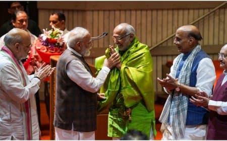 पीएम का आह्वान- राधाकृष्णन के जीवन में कोई विवाद नहीं, कोई भ्रष्टाचार नहीं, कोई दाग नहीं, सर्वसम्मति से करें समर्थन