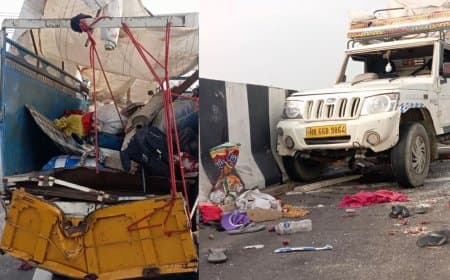ट्रक-पिकअप की भिड़ंत... यूपी के पांच लोगों की मौत... 33 घायल