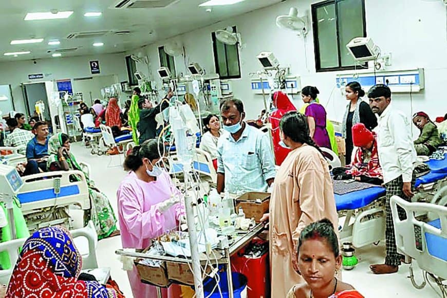 सतना में वायरल अटैक से बच्चों की बिगड़ रही सेहत: कोविड जैसे लक्षण, जिला अस्पताल का पीकू वार्ड ओवरलोड, दवाओं से भी नहीं उतर रहा बुखार