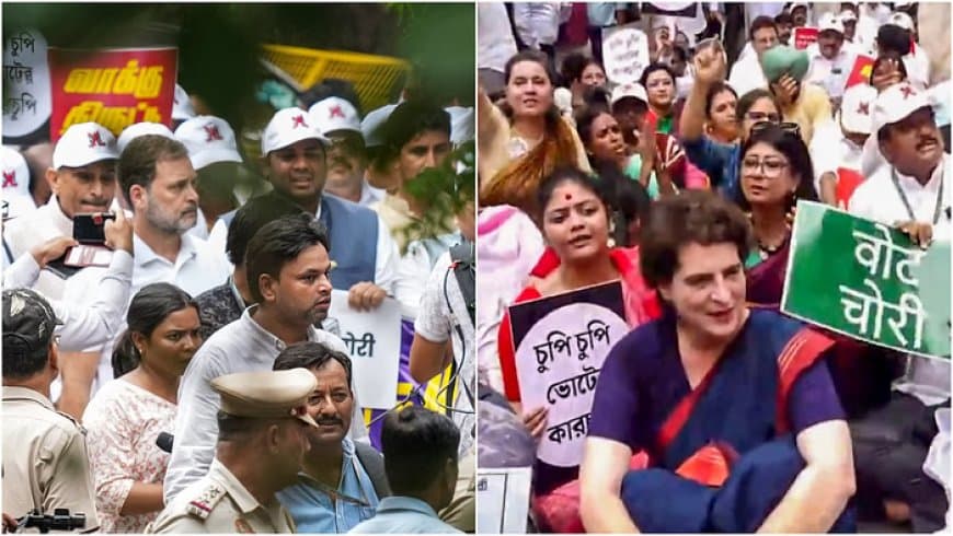 हिरासत में राहुल-प्रियंका... महुआ बेहोश... अखिलेश ने लगाई छलांग