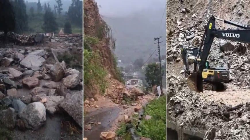उत्तराखंड में अब तीन जगह फटा बादल... आठ की मौत... कई लापता... घरों में घुसा मलबा