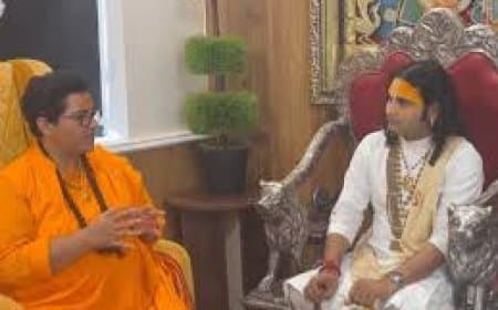 प्रज्ञा ठाकुर ने किया कथावाचक अनिरुद्धाचार्य का समर्थन: 'अर्धनग्न पहनावे से बढ़ रहा दुराचार'