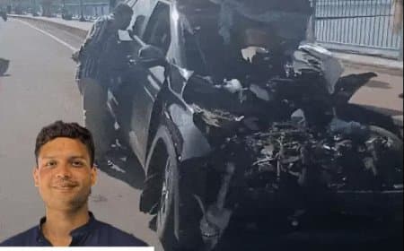 भोपाल में हादसा... ट्रक में टकराई कार, युवक की मौत