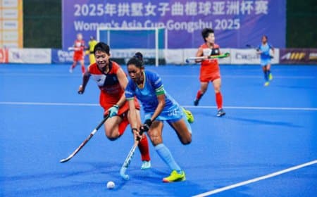 महिला एशिया कप हॉकी : भारतीय टीम ने सुपर 4 में कोरिया को 4-2 से हराया 