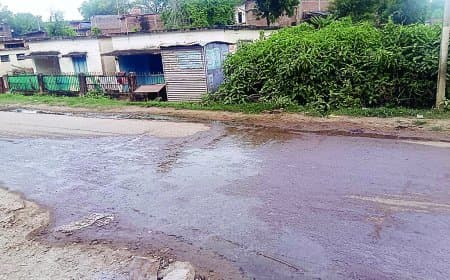 नगर परिषद के सामने ही नालियां बन गईं गंदगी की नदी, तहसील कार्यालय तक पहुंचा बदबूदार पानी