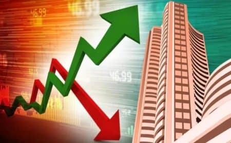 बाजार की सपाट शुरुआत... सेंसेक्स और निफ्टी में गिरावट