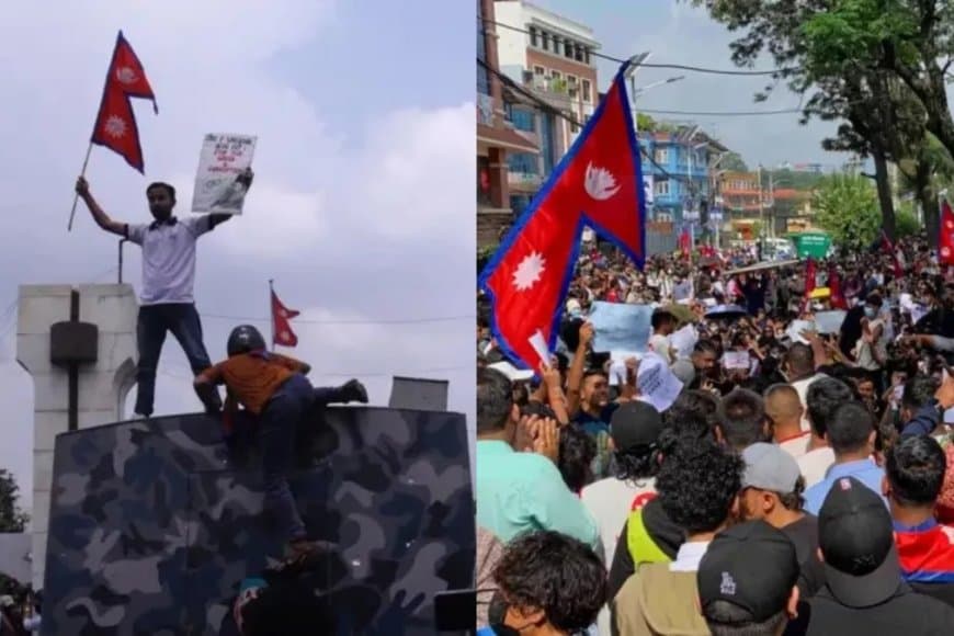 नेपाल में बवाल... प्रदर्शनकारियों ने संसद पर बोला धावा... पुलिस ने मारी गोली...  लगा कर्फ्यू