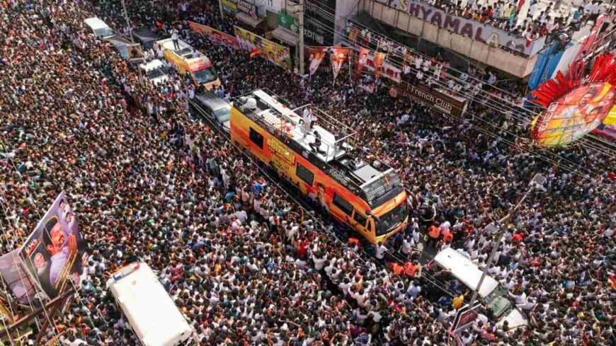तमिलनाडु... अभिनेता की रैली में भगदड़... अब तक 39 लोगों की मौत