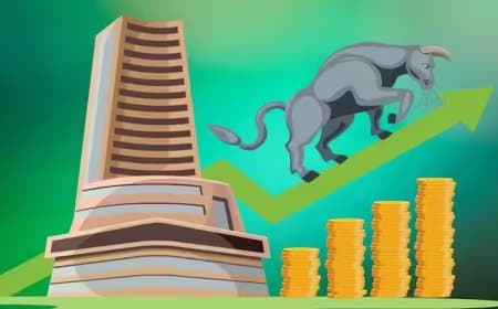 शेयर बाजार में हरियाली... सेंसेक्स उछला... निफ्टी 25,100 के पार