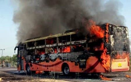 जैसलमेर बस अग्निकांड... सभी शव लाए गए जोधपुर... डीएनए से होगी पहचान