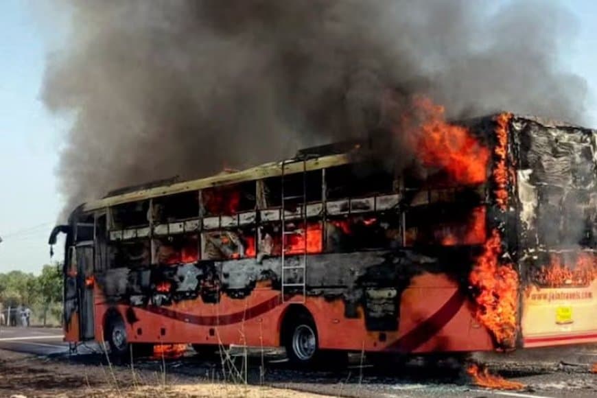 जैसलमेर बस अग्निकांड... सभी शव लाए गए जोधपुर... डीएनए से होगी पहचान