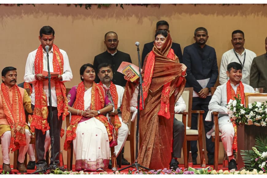 गुजरात कैबिनेट फेरबदल: हर्ष सांघवी डिप्टी CM बने, 25 नए मंत्रियों ने ली शपथ; 2027 चुनाव पर नजर