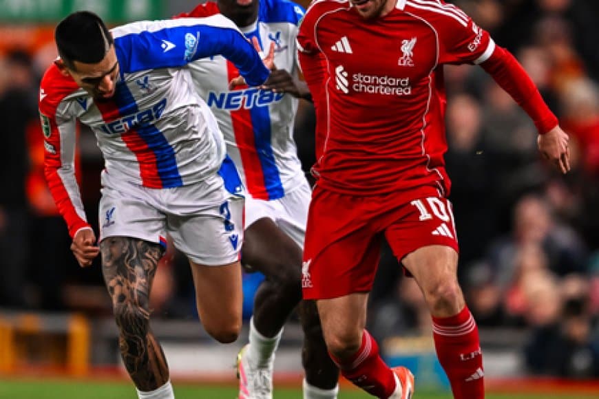 लीग्स कप : पैलेस ने लिवरपूल को हराया, क्वार्टर फाइनल में आर्सेनल समेत ये टीमें