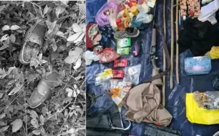 बालाघाट... नक्सलियों की राइफल और खून से सने जूते बरामद
