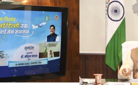 रीवा से दिल्ली की पहली उड़ान का श्रीगणेश... सीएम ने दिखाई झंडी
