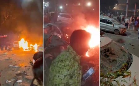 दिल्ली: लाल किला मेट्रो स्टेशन के पास इको वैन में भीषण धमाका, 9 की मौत; पूरी दिल्ली में हाई अलर्ट