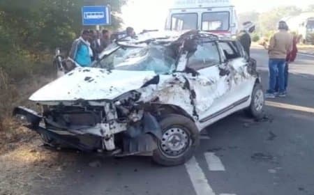 मध्यप्रदेश... सागर में ट्रैक्टर-कार की टक्कर, 25 घायल, 7 गंभीर