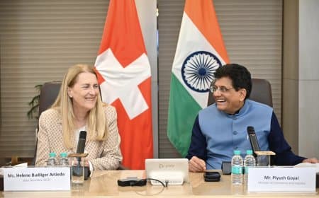 भारत-स्विट्जरलैंड व्यापार संबंध: पीयूष गोयल और हेलेन आर्टिडा ने R&D, फार्मा निवेश पर चर्चा की