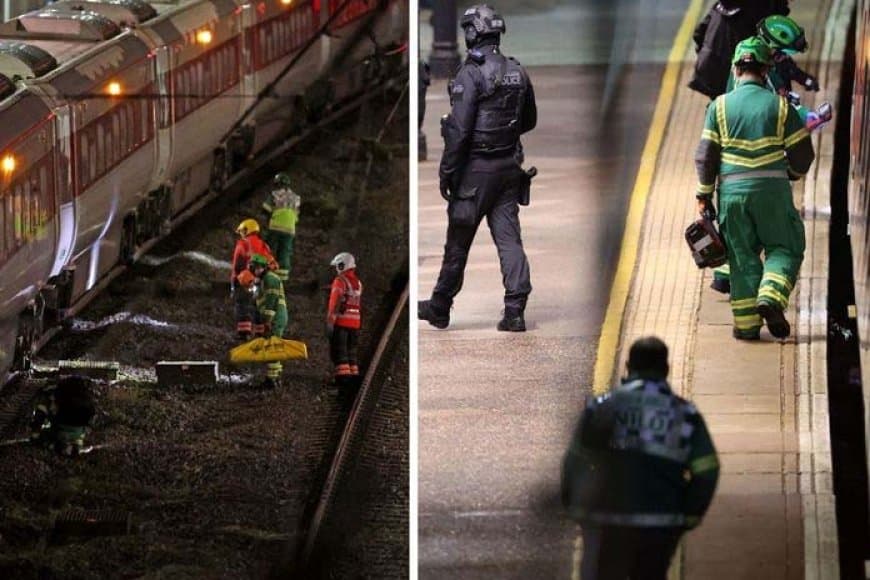 लंदन... ट्रेन में चाकूबाजी... यात्री लहूलुहान... दो हमलावर अरेस्ट 