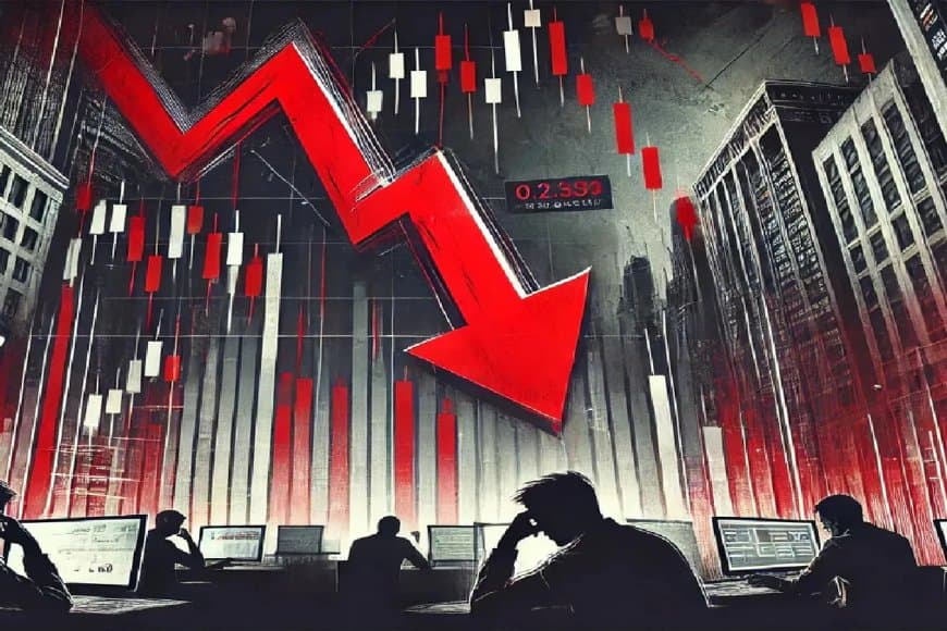 शेयर बाजार धड़ाम... सेंसेक्स 55 अंक टूटा, निफ्टी 25800 से नीचे