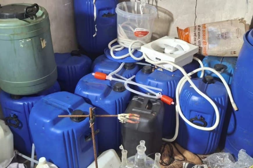 राजस्थान के सिरोही में बड़ी कार्रवाई: सुनसान फार्महाउस पर मिली ₹40 करोड़ की मेफेड्रोन फैक्ट्री