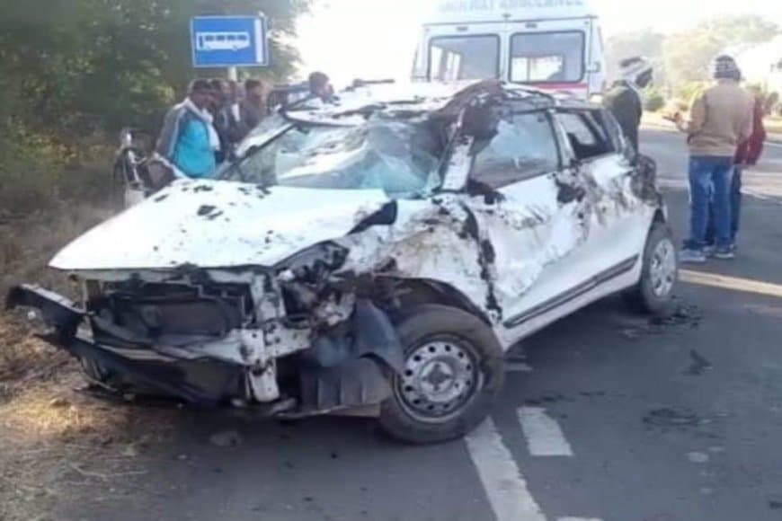 मध्यप्रदेश... सागर में ट्रैक्टर-कार की टक्कर, 25 घायल, 7 गंभीर