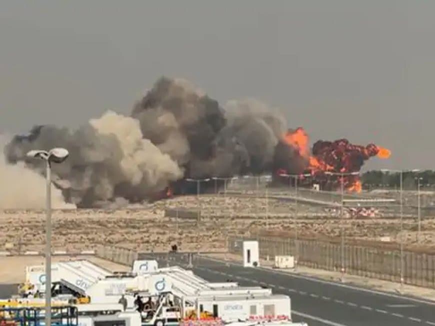 दुबई एयर शो: IAF का तेजस फाइटर जेट क्रैश; डेमो फ्लाइट के दौरान हुआ हादसा, जांच के आदेश