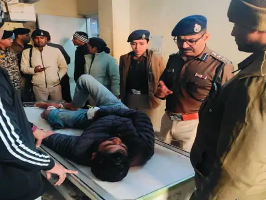 ग्वालियर... बदमाश कपिल का एनकाउंटर... पुलिस ने पैर में मारी गोली