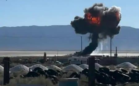 US Airforce का F-16 फाइटर जेट कैलिफोर्निया में क्रैश, पायलट सुरक्षित; ट्रेनिंग मिशन के दौरान हादसा