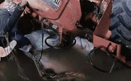 भिंड... टूटी पुलिया से ट्रैक्टर नहर में गिर, तीन किसानों की मौत