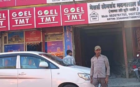 सीहोर: सरिया-सीमेंट कारोबारी खेमचंद मदनलाल पर स्टेट GST का छापा, जांच जारी