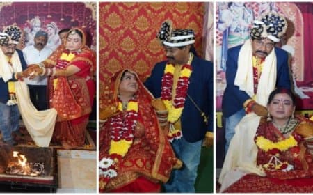 मध्यप्रदेश...पूर्व मंत्री दीपक जोशी ने कांग्रेस नेत्री पल्लवी से रचाया ब्याह