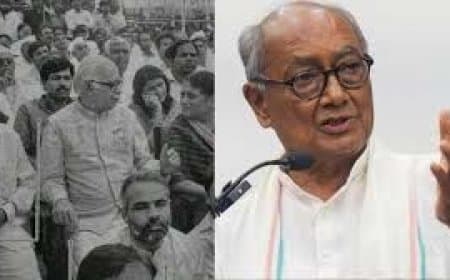 दिग्विजय सिंह ने की पीएम मोदी की फोटो पोस्ट: RSS की संगठन शक्ति की तारीफ कर चौंकाया