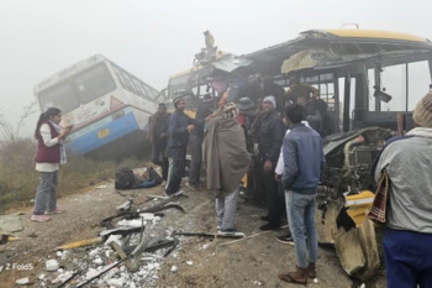 कोहरा... हरियाणा में हादसा... नोएडा में भी छह गाड़ियों के बीच भिड़ंत 