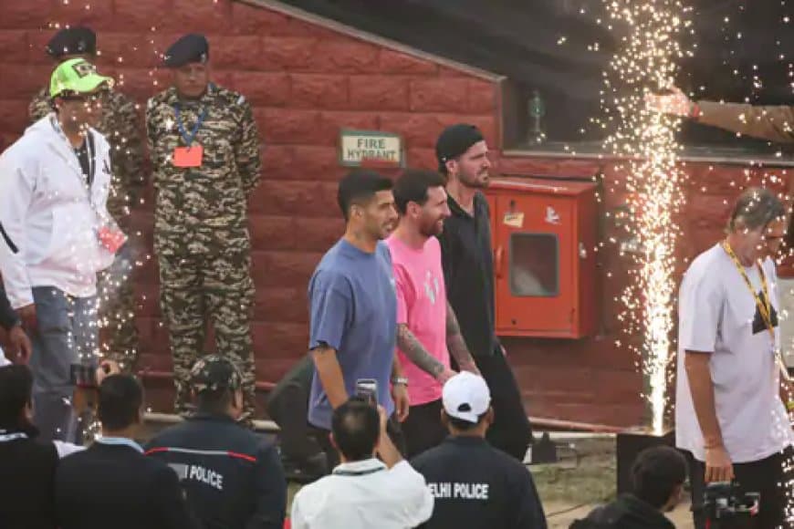 दिल्ली में लियोनल मेसी को ICC चेयरमैन जय शाह ने भेंट किया T20 वर्ल्ड कप का इन्विटेशनल टिकट और भारतीय जर्सी